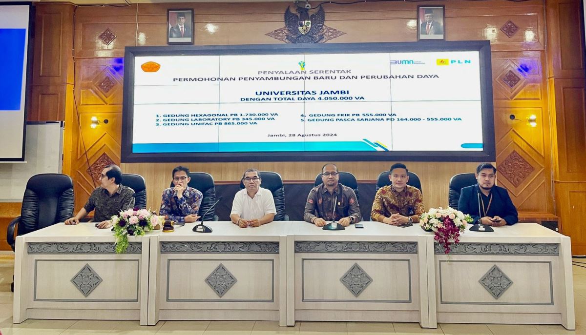 Dukung Kelancaran Aktivitas Pembelajaran, PLN Layani Kebutuhan Daya Universitas Jambi Sebesar 4.050.000 VA