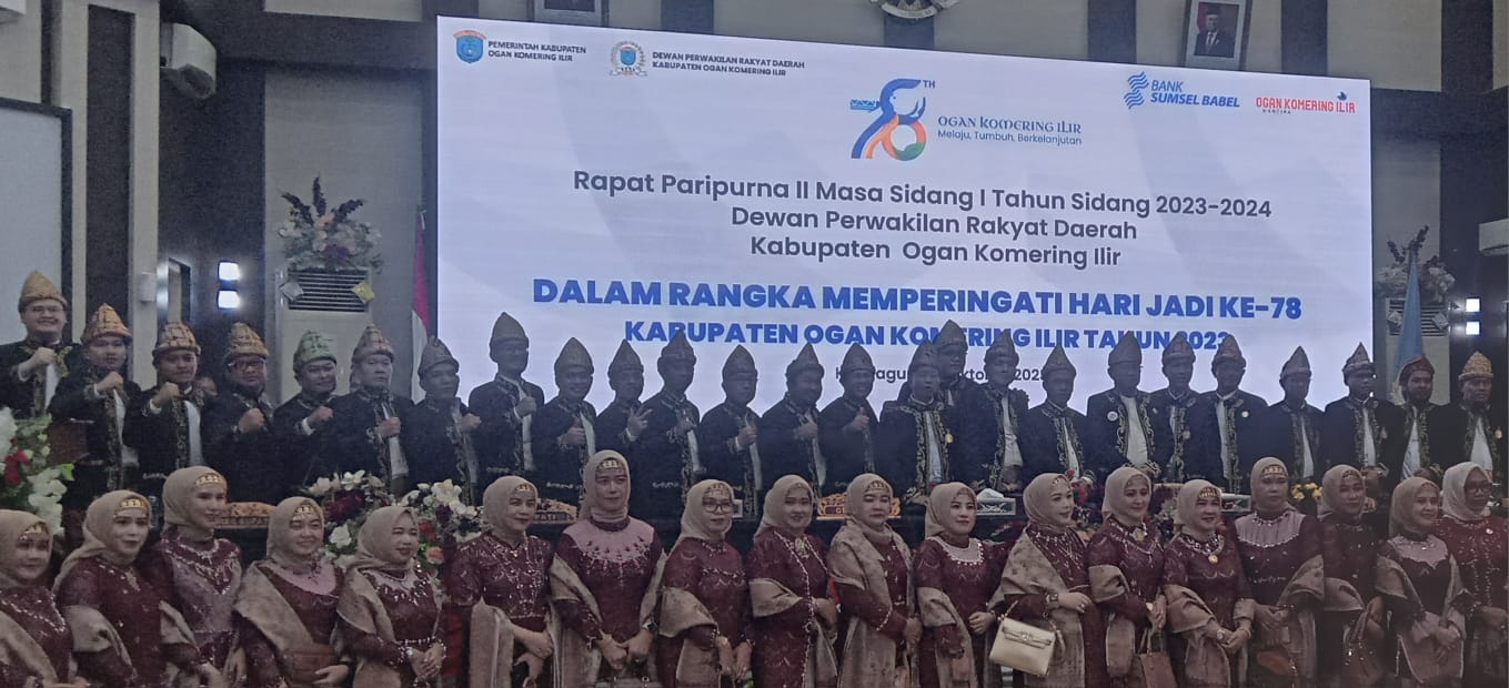 Rapat Paripurna DPRD Hari Jadi Kabupaten OKI ke-78 Sukses