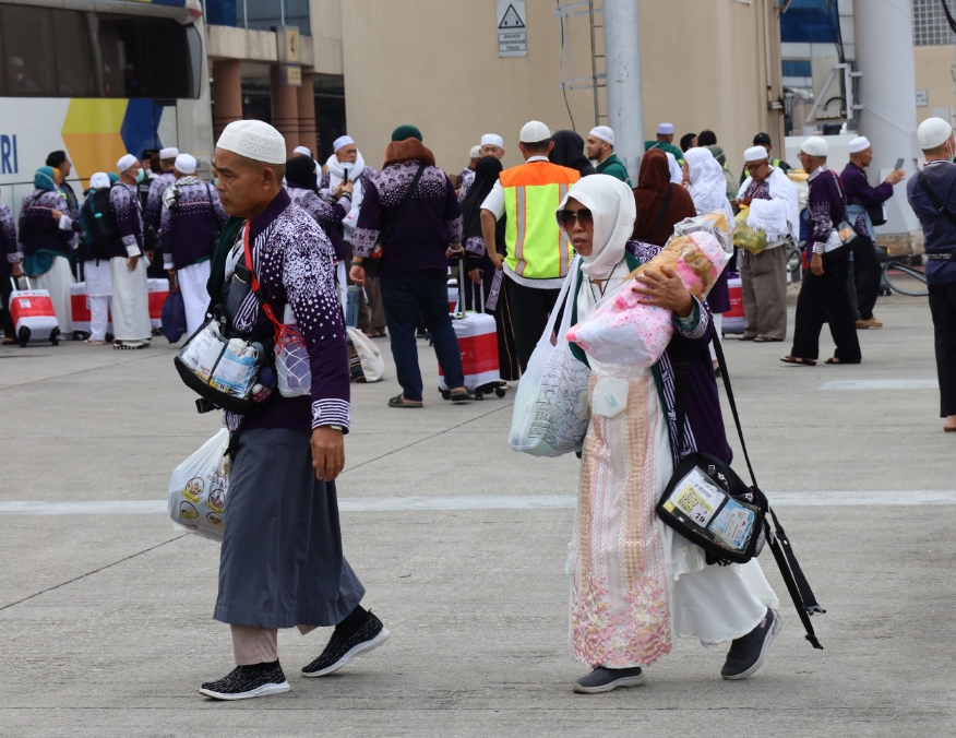 Kloter 2 Palembang Tiba di SMB II, 2 Jemaah Asal Lubuklinggau Belum Pulang Karena Dirawat di Arab Saudi