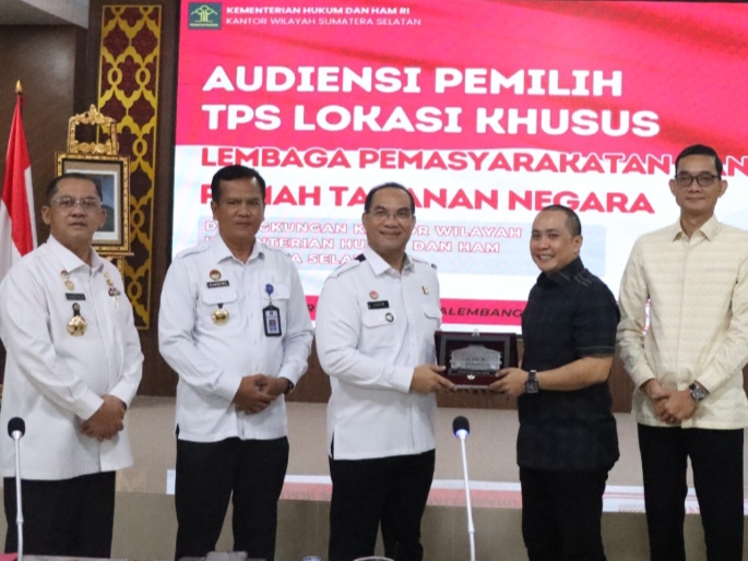 Jelang Pemilu 2024, KPU Sumsel Sambangi Kemenkumham, Pastikan WBP Punya Hak Suara