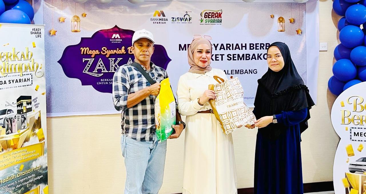 Jelang Lebaran, Bank Mega Syariah Kembali Salurkan Paket Sembako 
