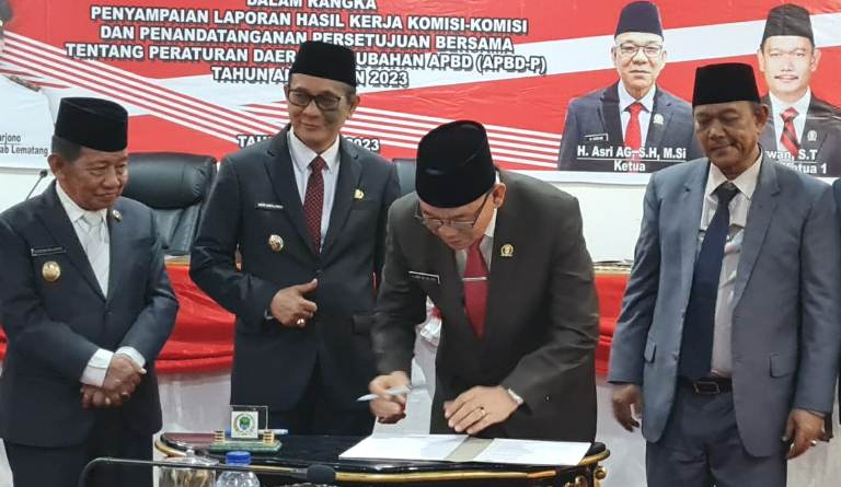 DPRD PALI Setujui Perda APBD Perubahan Tahun 2023