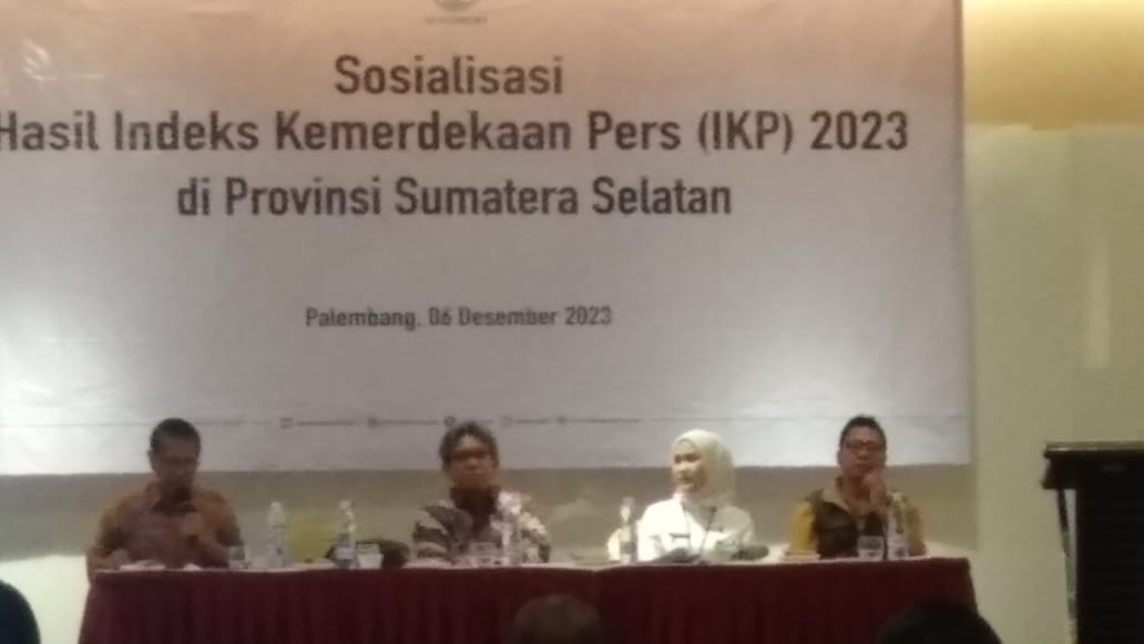 IKP Provinsi Sumsel di Peringkat 5 Terendah, Dewan Pers Gelar Sosialisasi Hasil IKP 2023