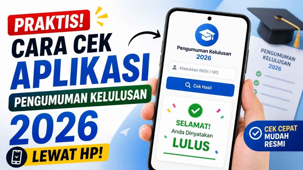Cara Mudah Cek Aplikasi Pengumuman Kelulusan 2026 Lewat HP