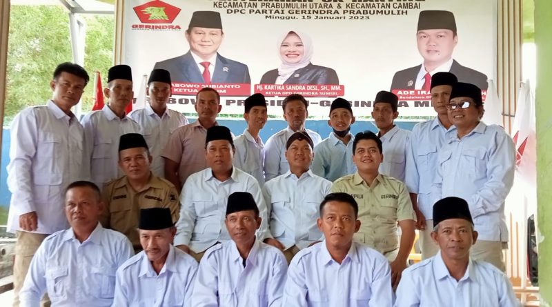 Terima SK, Ranting Gerindra Suarakan Prabowo Presiden