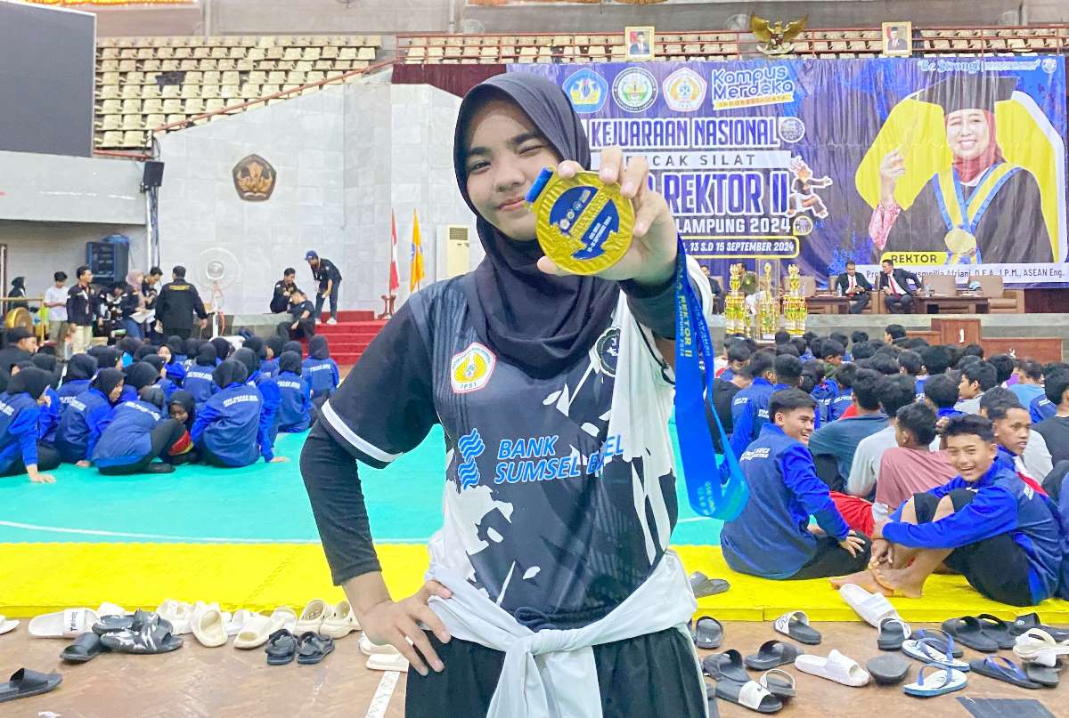 Mahasiswa UBD, Rintan Desvita Kembali Raih Juara 1 Kejuaraan Nasional Pencak Silat