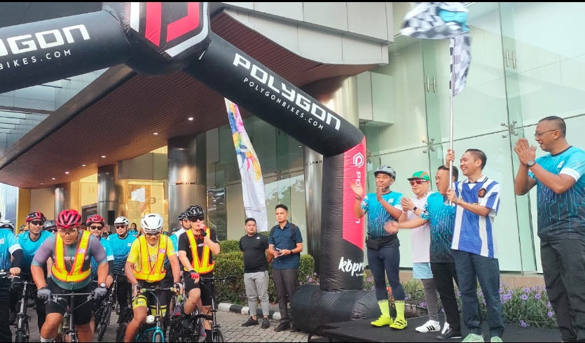 Gowes SE54K ISSI Palembang dan Bank Mandiri, Wali Kota Palembang Ratu Dewa Berpesan Harus Sering Digelar
