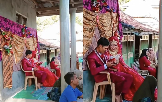 Sederhana Momen Pernikahan Pasangan di Madura Viral, Pakai Kursi Plastik di Pelaminan