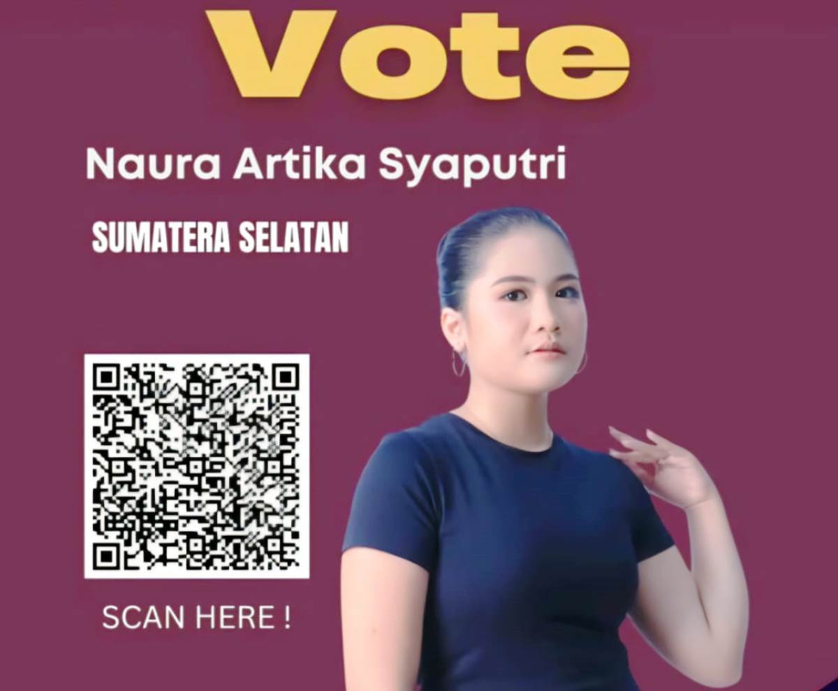 Vote Nomor 7, Naura Artika Wakili Sumsel di ajang Putri Pertiwi Indonesia