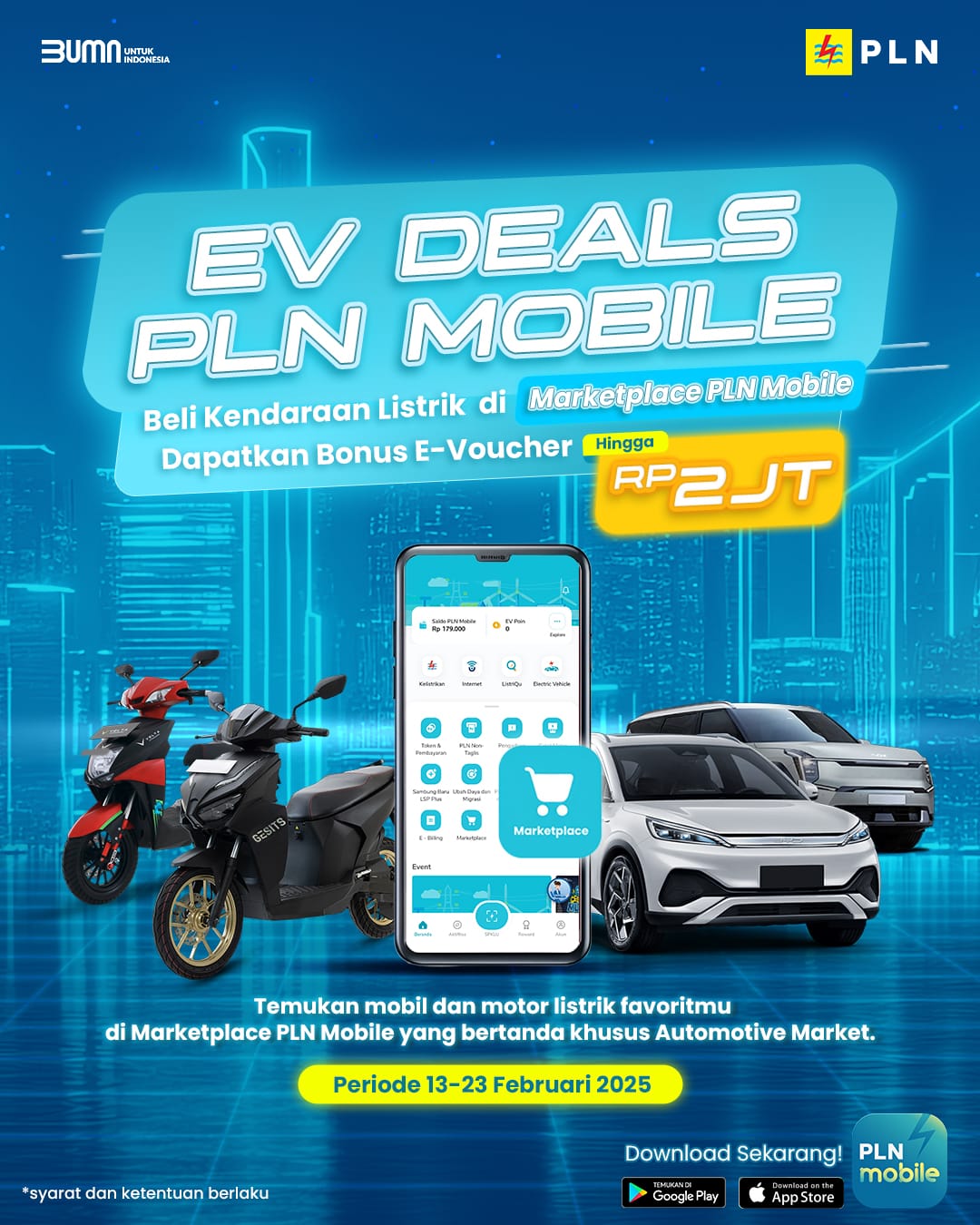 PLN Tebar Promo EV Deals Selama IIMS 2025, Beli Kendaraan Listrik Dapat E-Voucher Hingga Rp2 Juta