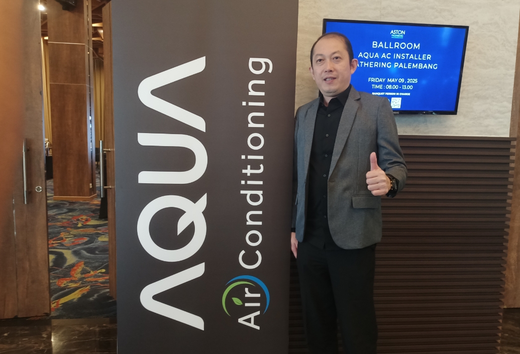 Aqua Smart Home Gelar AC Installer Gathering Palembang 2025, Targetkan Penjualan 2.000 Unit per Bulan 
