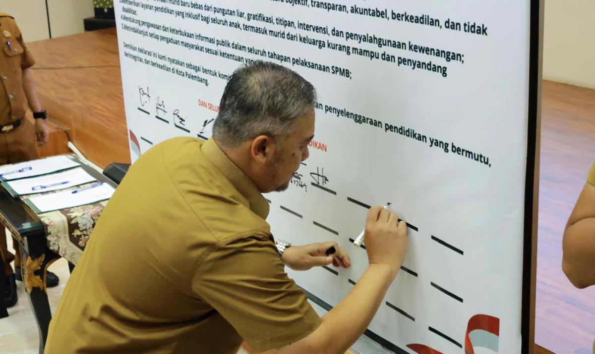 Pendidikan Berkeadilan, Pemkot Palembang Deklarasi SPMB Objektif dan Bebas Intervensi
