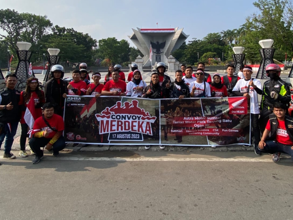 Peringati HUT RI ke-78, Astra Motor Sumsel dan AHMP Gelar Convoy Merdeka