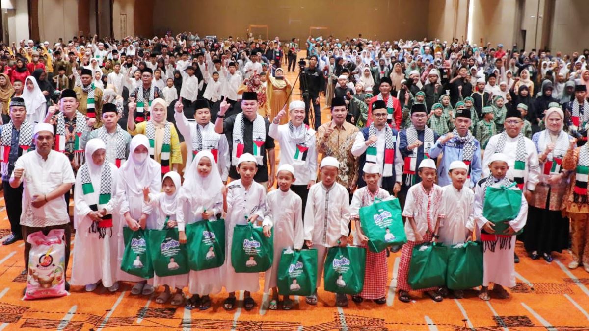 1.000 Anak Yatim di Palembang Berdoa Bersama, Ratu Dewa Dukung Rakyat Palestina