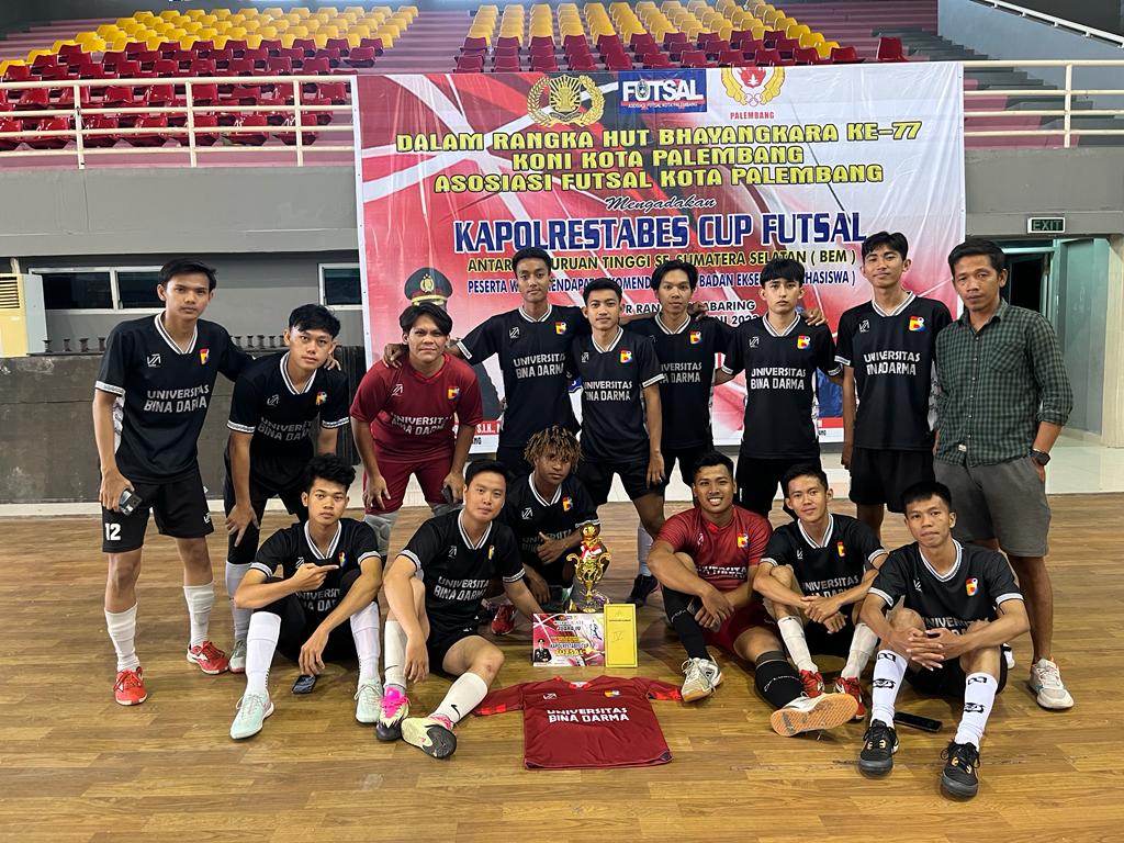 Tim Futsal UBD Juara 4 Kapolrestabes Cup 2023