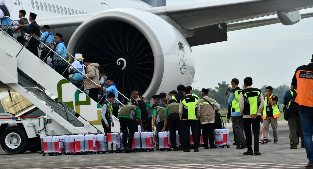Cuaca Buruk, Penerbangan Jemaah Haji Palembang Sempat Terlambat