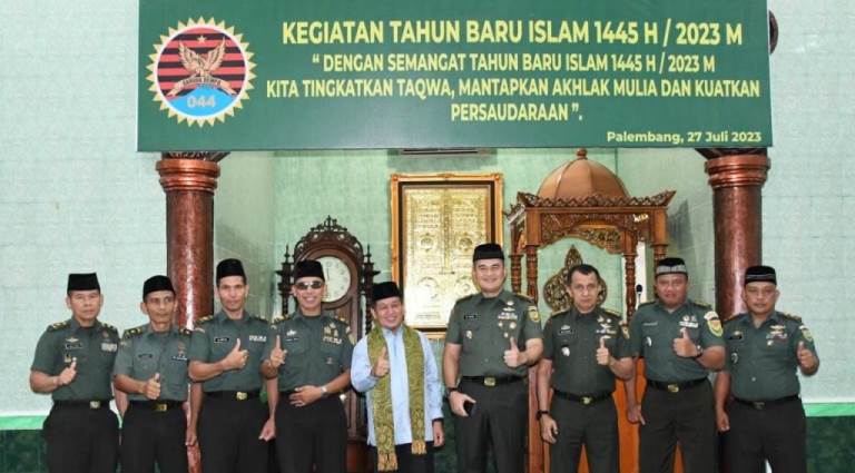 Korem 044/Gapo Peringati Tahun Baru Islam 1445 Hijriyah