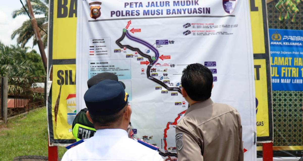 Arus Mudik Lintas Lubuk Linggau–Betung di Muba Lancar, Pos Pengamanan Siaga Penuh
