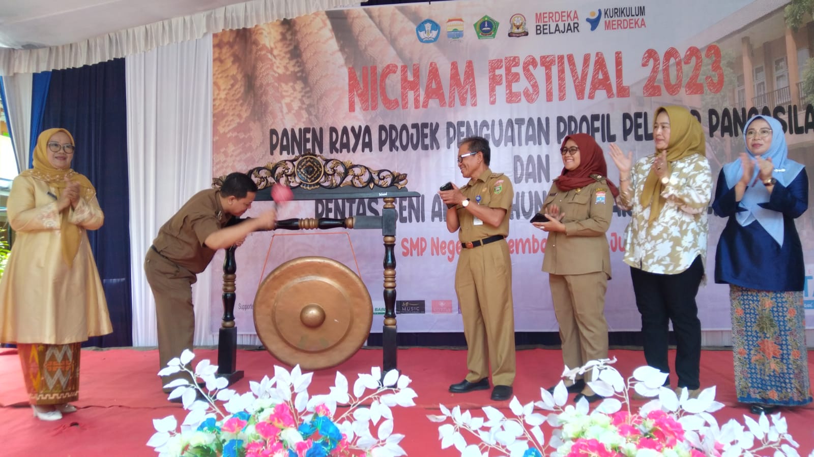 Sekda Provinsi Sumsel Hadiri Nicham Festival 2023 di SMP Negeri 9 Palembang