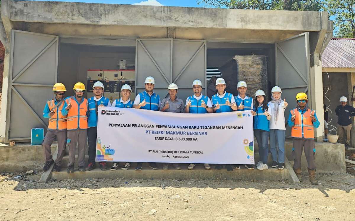 PLN UP3 Jambi Sambut Hari Pelanggan Nasional, Pasok Listrik Andal 690 kVA untuk PT Rezeki Makmur Bersinar