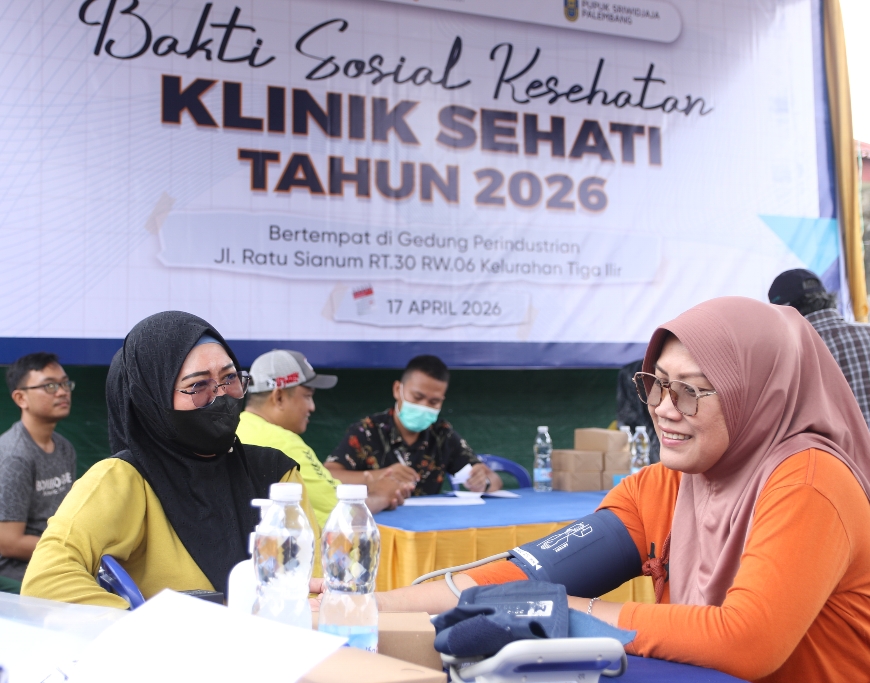 Pusri Kembali Gelar Pengobatan Gratis Klinik Sehati Batch 2 Bagi Masyarakat Kampung Sehati