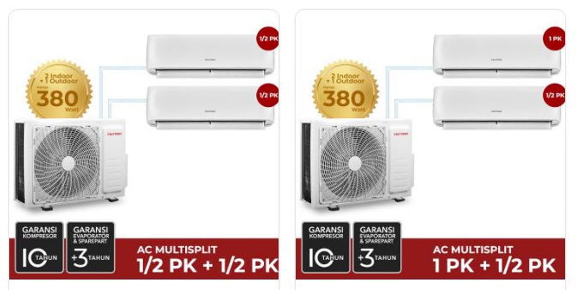 5 Perbedaan AC 1/2 PK Vs AC 1 PK yang Tidak Banyak Orang Tahu