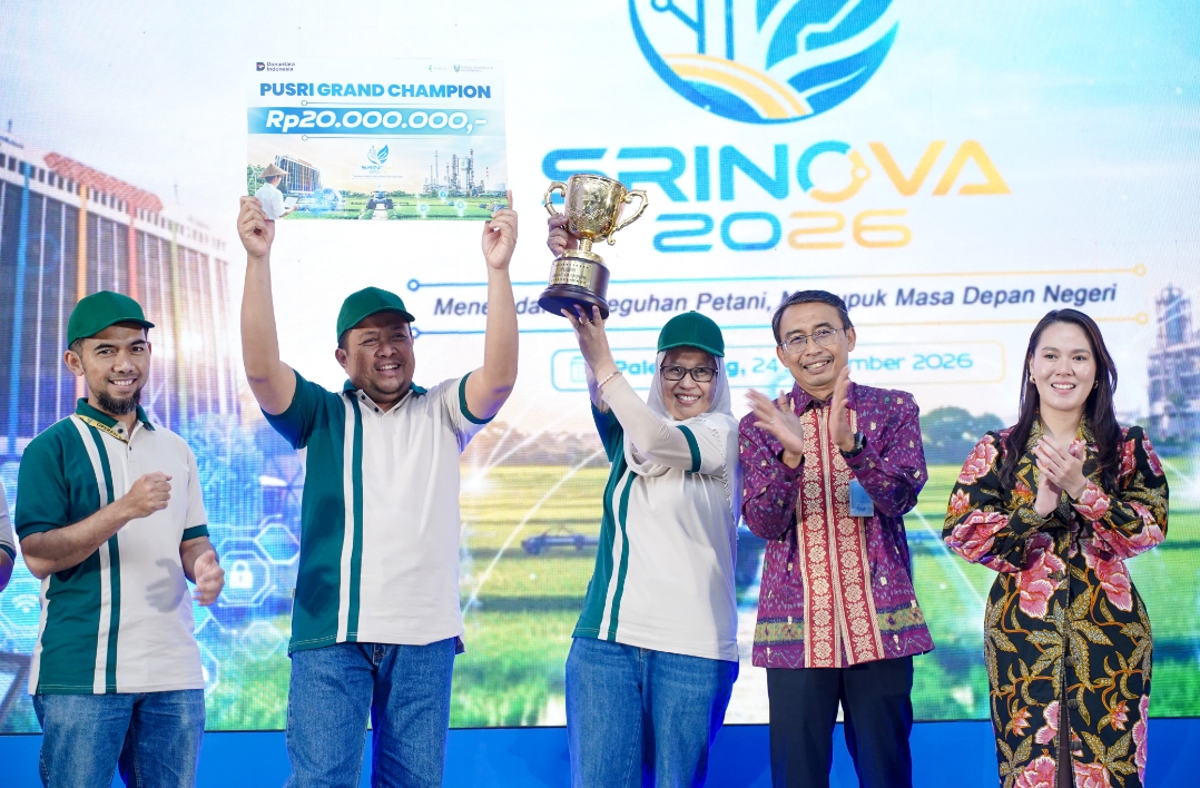 BOS A TO Z Raih Pusri Grand Champion SRINOVA 2026, Hadirkan Inovasi Berfokus ke Efisiensi 