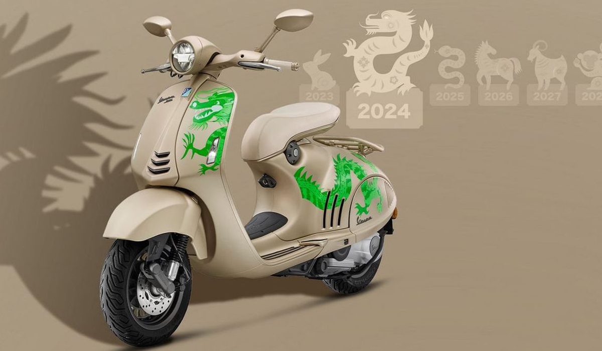 Unik, Piaggio Luncurkan Vespa 946 Dragon, Edisi Terbatas Tahun Baru Imlek, Lengkap dengan Jaket Kusus 