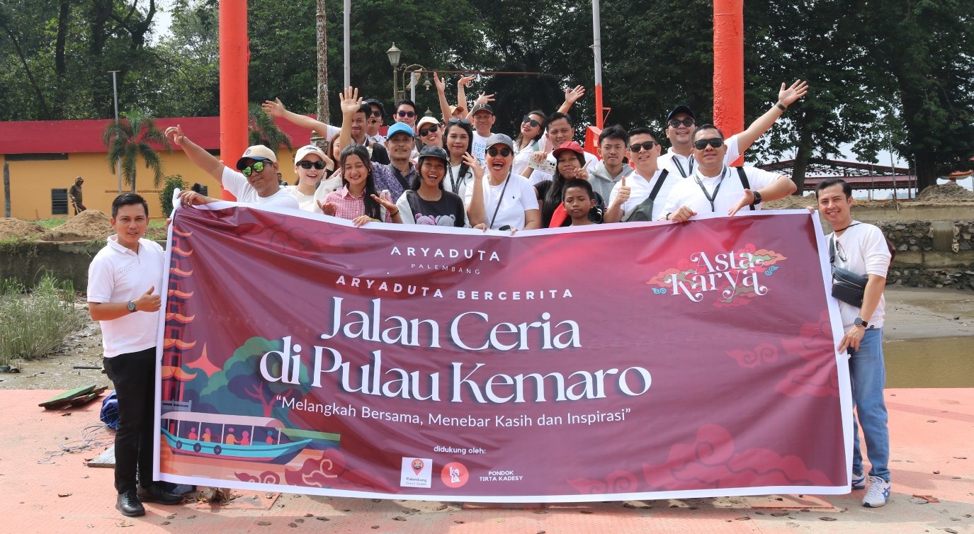 ARYADUTA Palembang Lanjutkan Program Asta Karya, Momen Bersama Panti Asuhan Tirta Kadesy di Pulau Kemarau 