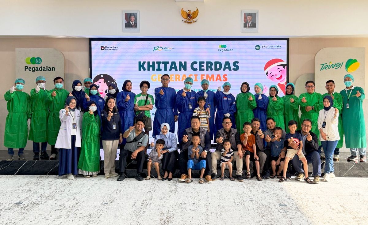 Pegadaian Gelar Khitan Cerdas Generasi Emas, 150 Anak Ikut Khitan Gratis