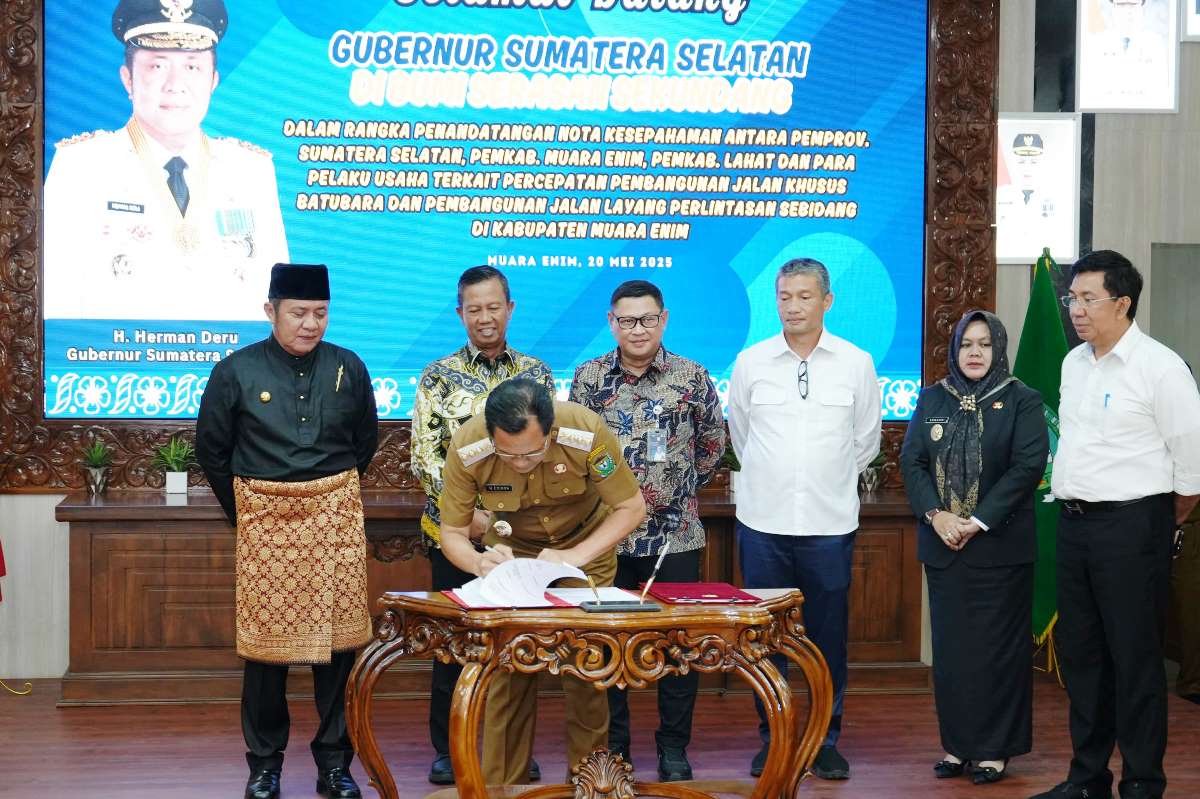 PT KAI Tandatangani MoU Percepatan Pembangunan 5 Flyover di Muara Enim