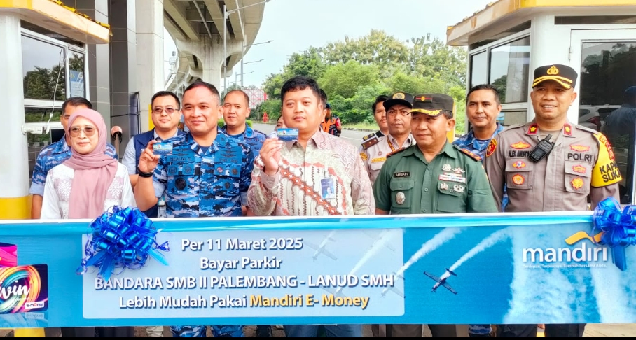 Dukung Digitalisasi Keuangan, Bayar Parkir di Bandara SMB II Palembang Kini Lebih Mudah Pakai Mandiri E-Money