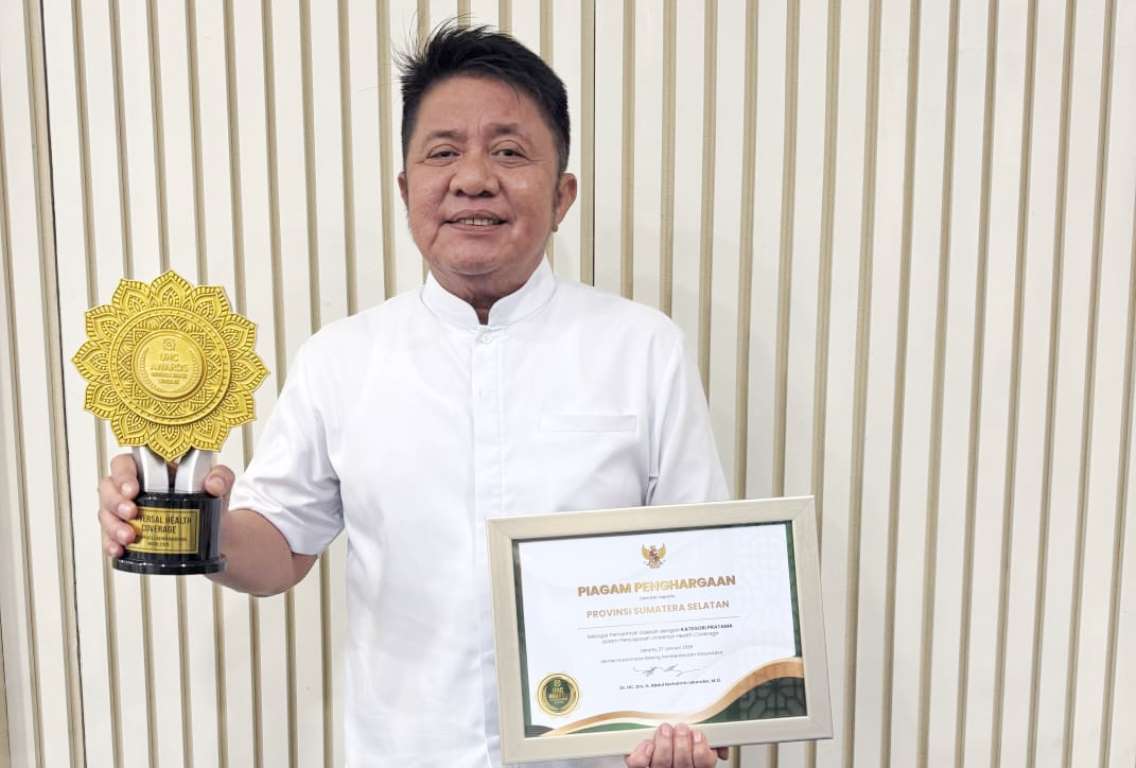 Sumsel Raih Penghargaan UHC Nasional 2026, Herman Deru Sebut Bukti Nyata Keberhasilan Program Sumsel Berkat
