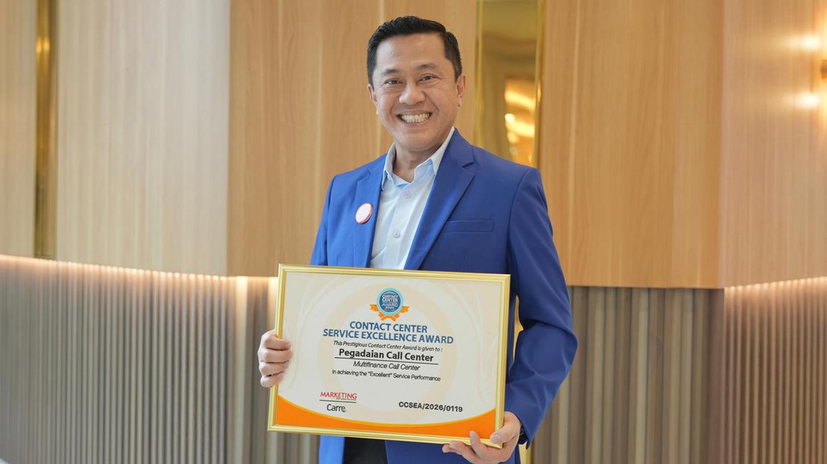 Pegadaian Raih Top CX Brand Award 2026, Komitmen Beri Layanan Terbaik