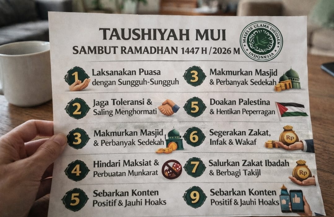 MUI Resmi Terbitkan 9 Taushiyah Sambut Ramadhan 1447 H, Mulai Dari Puasa hingga Etika Bermedia Sosial