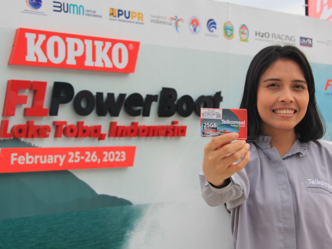 International Roaming Telkomsel Naik 4,7 Persen Selama F1 Powerboat 2023 di Balige
