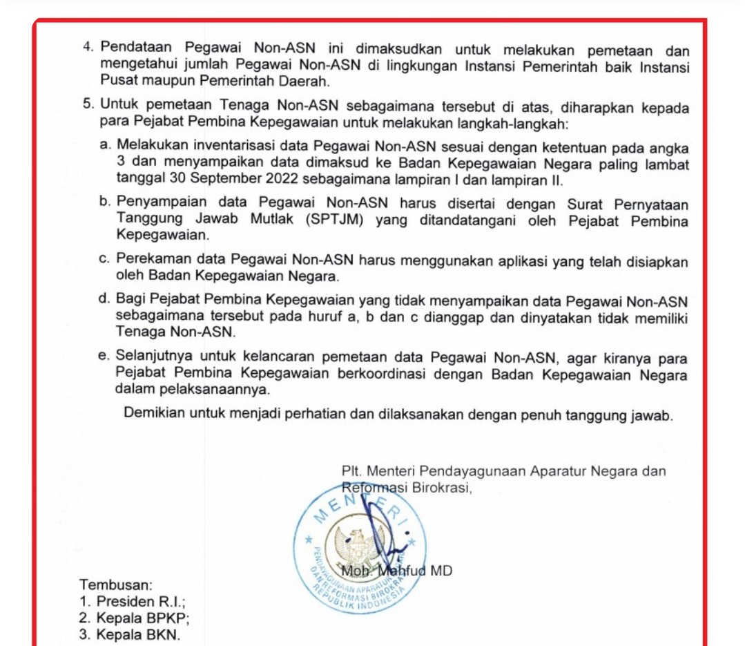 Kebijakan Terbaru Pemerintah, Honorer K2 Dan Non K2 Masuk Daftar ...