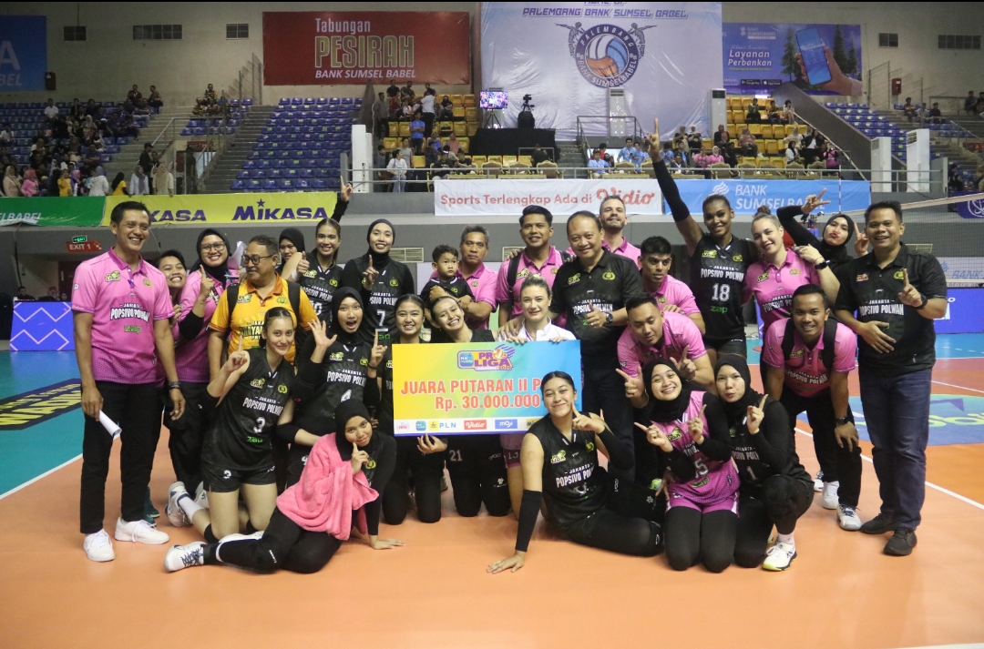 PLN Mobile Proliga 2025, Popsivo Polwan Juara Putaran Kedua Usai Kalahkan Falcons 3-1, Diberi  Bonus Uang