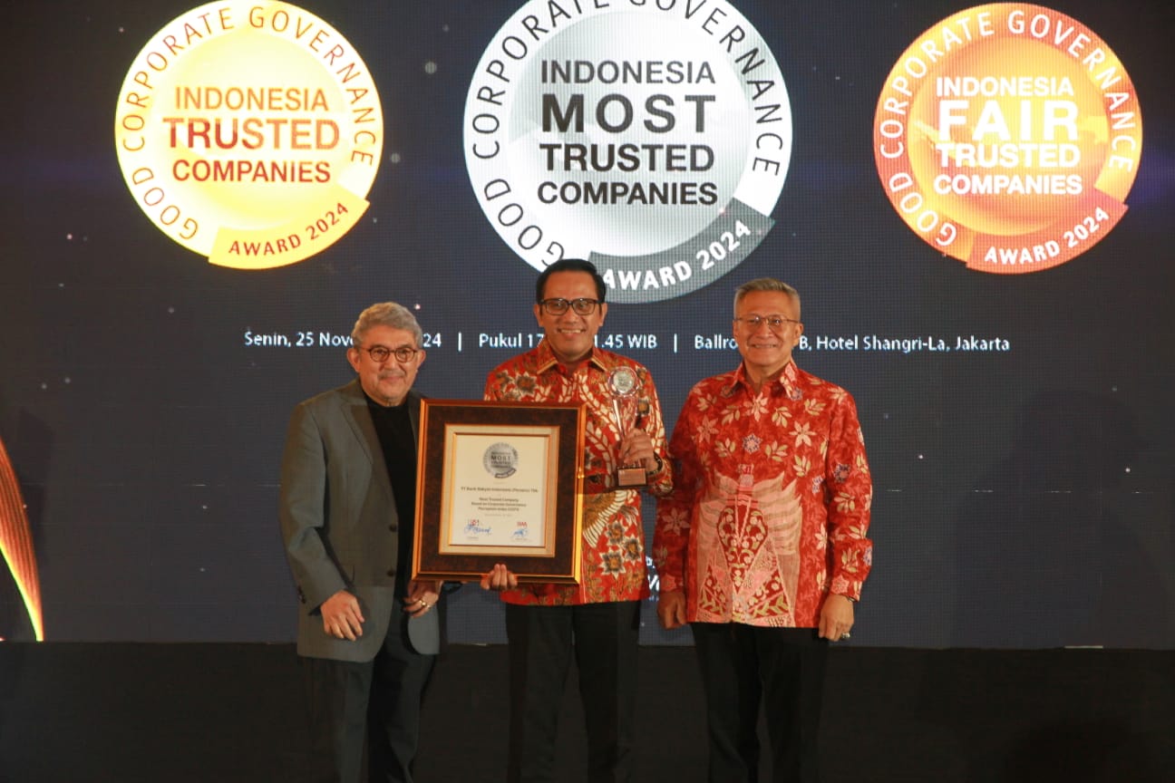 Unggul Dalam Tata Kelola, BRI Dinobatkan The Most Trusted Company 2024