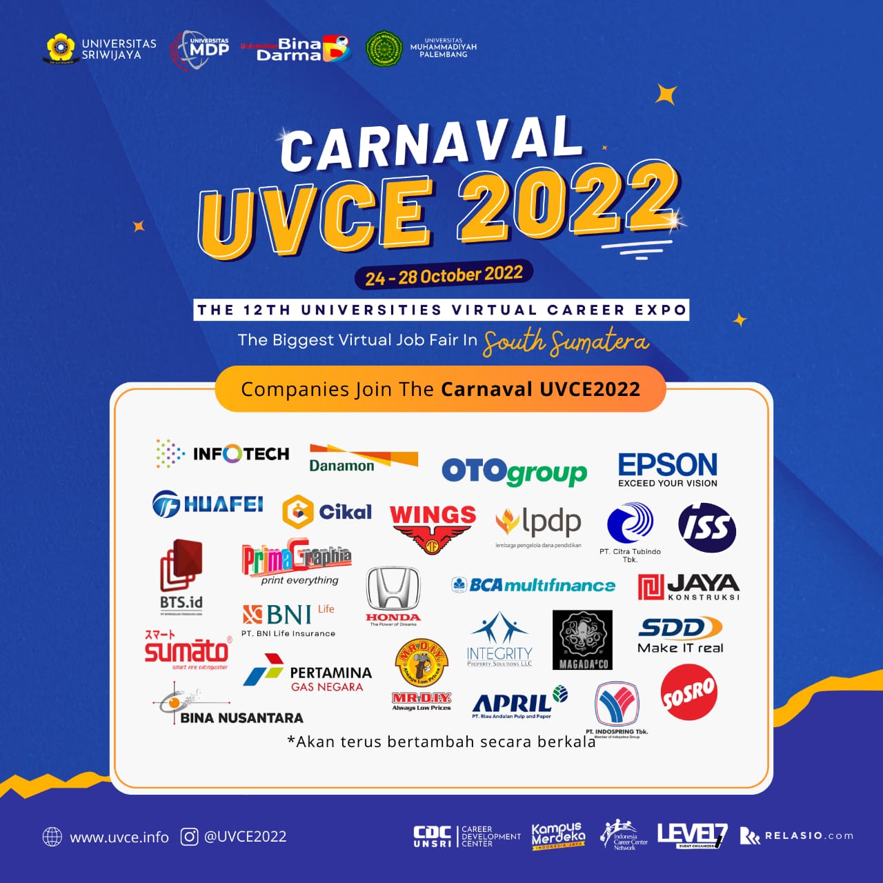 Ikuti Carnaval Universities Virtual Career Expo 2022 
