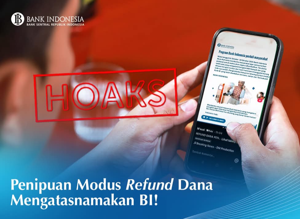 Waspada Scan QR Curi Data Pribadi, Hati-hati Penipuan Modus Refund Dana Mengatasnamakan Bank Indonesia