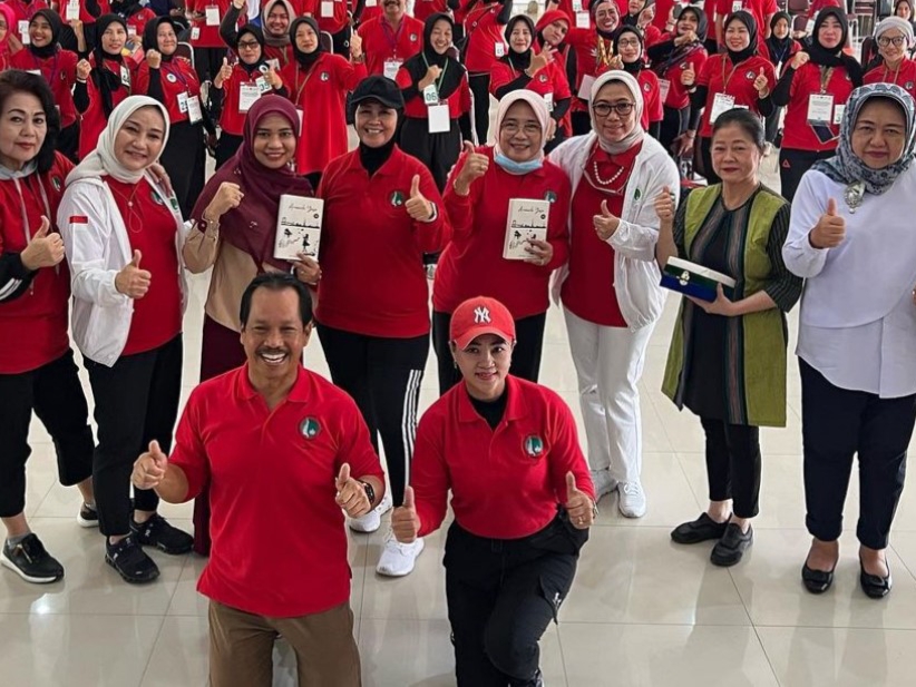 Wanita Lebih Rentan Keropos Tulang, BPJS Kesehatan dan PERWATUSI Galakkan Senam dan Pola Hidup Sehat