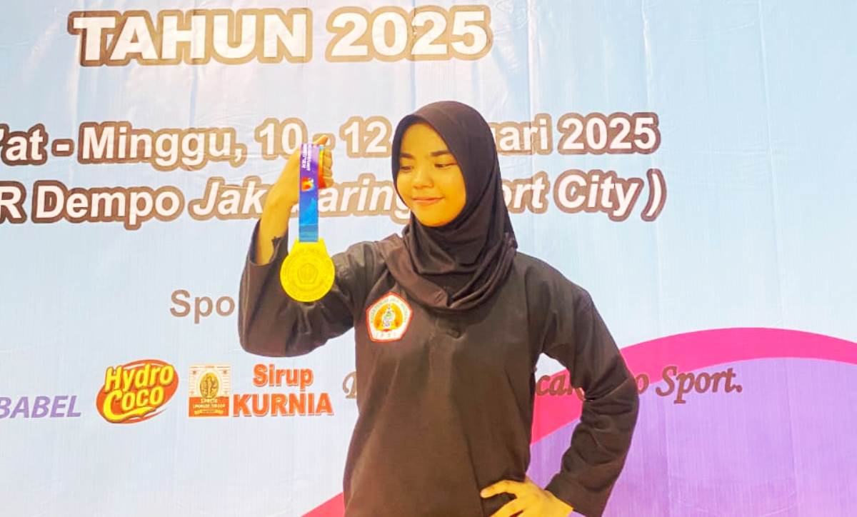 Rintan Desvita Raih Juara 1 Kejuaraan Pencak Silat Piala Rektor II Universitas Bina Darma 2025