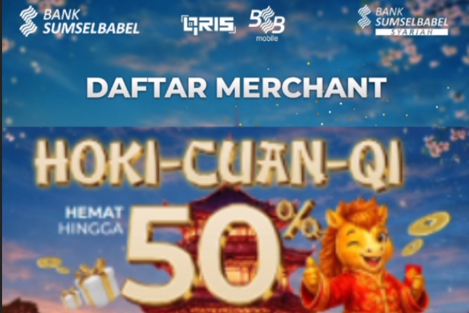 Buruan! Daftar Merchant Belanja Diskon Hemat hingga 50 Persen Promo Hoki Cuan Qi Bank Sumsel Babel