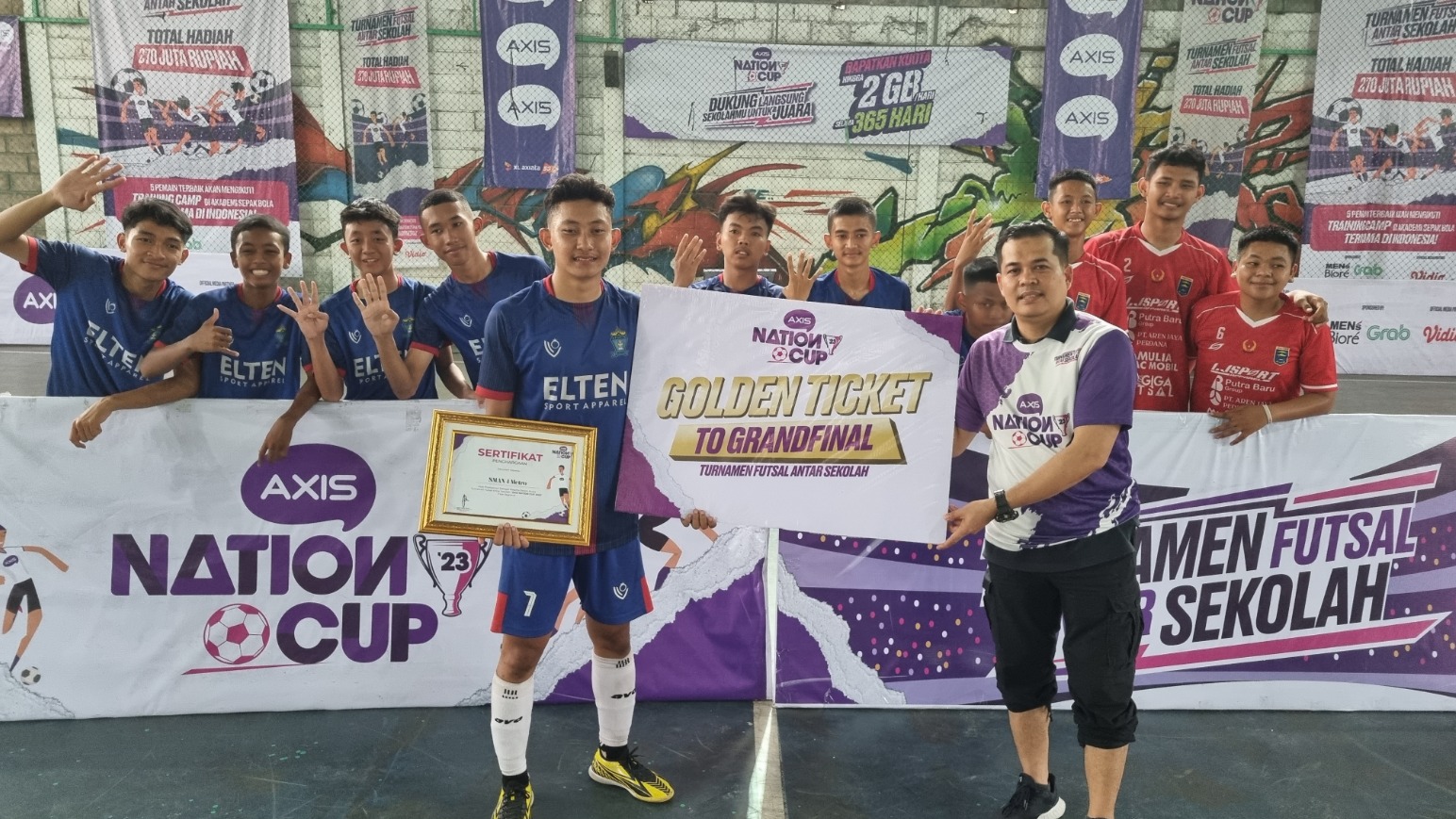 Selamat, SMAN 4 Metro Lampung Juara Regional AXIS Nation Cup 2023, Siap Melaju ke Grand Final di Jakarta