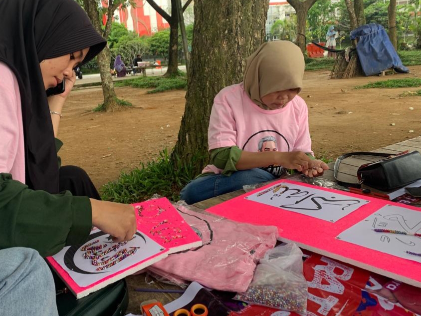 Srikandi Ganjar Adakan Pelatihan Kaligrafi di Kota Palembang