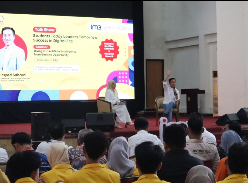 Indosat Gelar Seminar di Universitas Sriwijaya, Dorong Pengembangan Talenta Muda di Era Digital