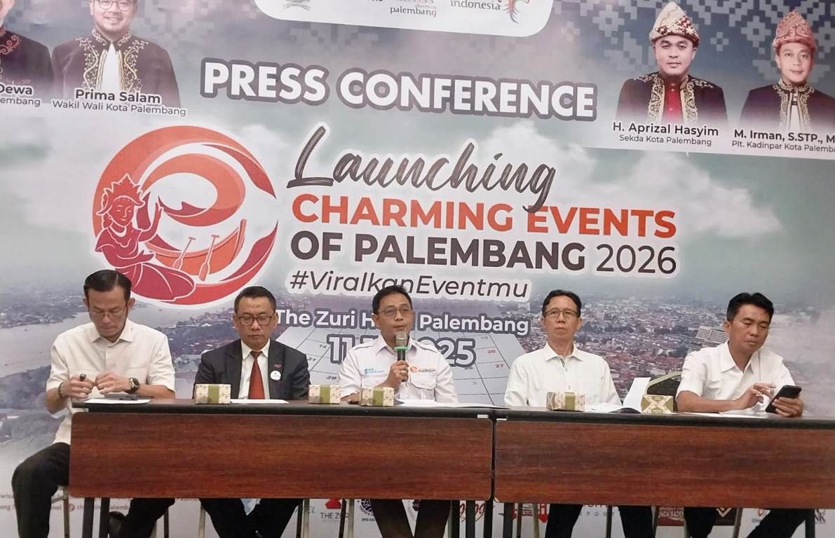 Luncurkan 135 Calender of Charming Kota Palembang 2026, Dinas Pariwisata Sebut Ada Event Terbaru