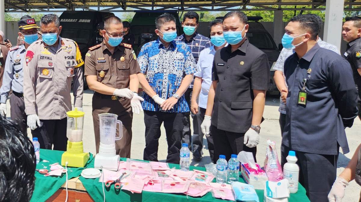 Ngeri, Barang Bukti Narkoba di OKU Timur, 345 Gram Sabu Diblender