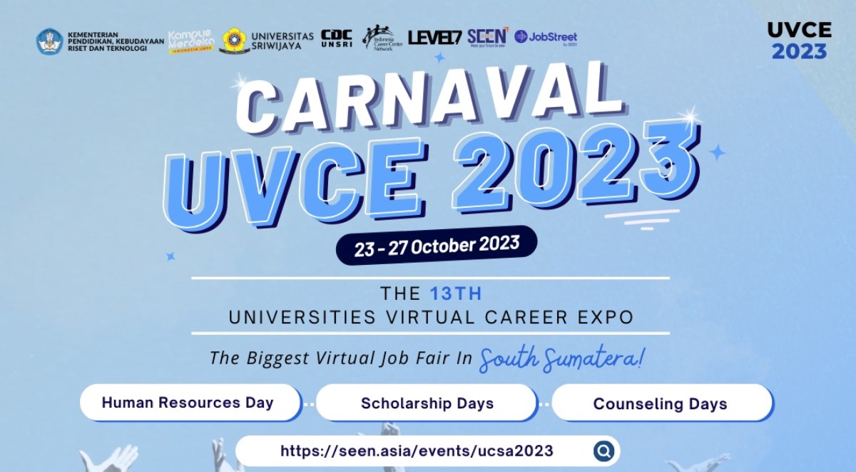 Carnaval UVCE 2023 Akan Kembali Digelar 23 - 27 Oktober 2023, Job Fair Virtual Terbesar di Sumsel